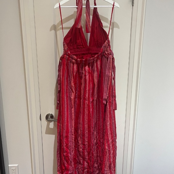 Club Monaco Red Maxi Halter Dress - 8 - Picture 2 of 10